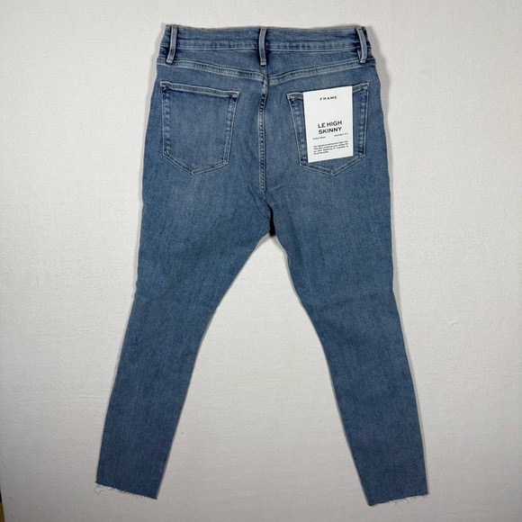 FRAME Le High Raw Edge Skinny Jeans size 32 NWT - Picture 7 of 7